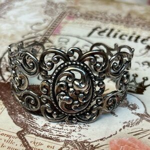 Rare old Danecraft Cuff Sterling silver filigree